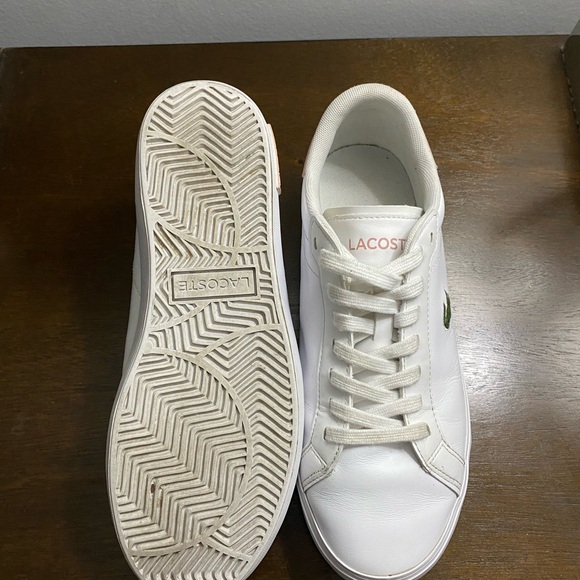 Lacoste White Sneakers with Pink Details - Picture 6 of 6
